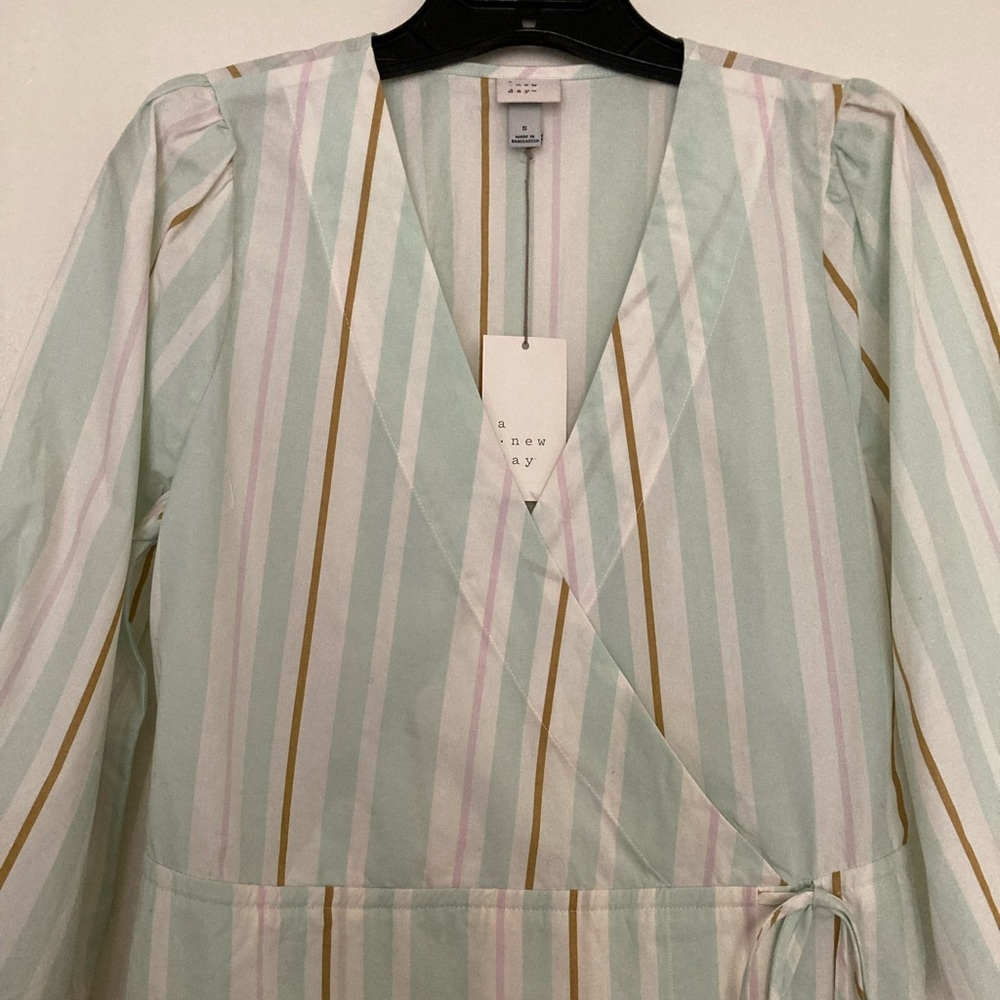 A New Day Striped Surplus Top
